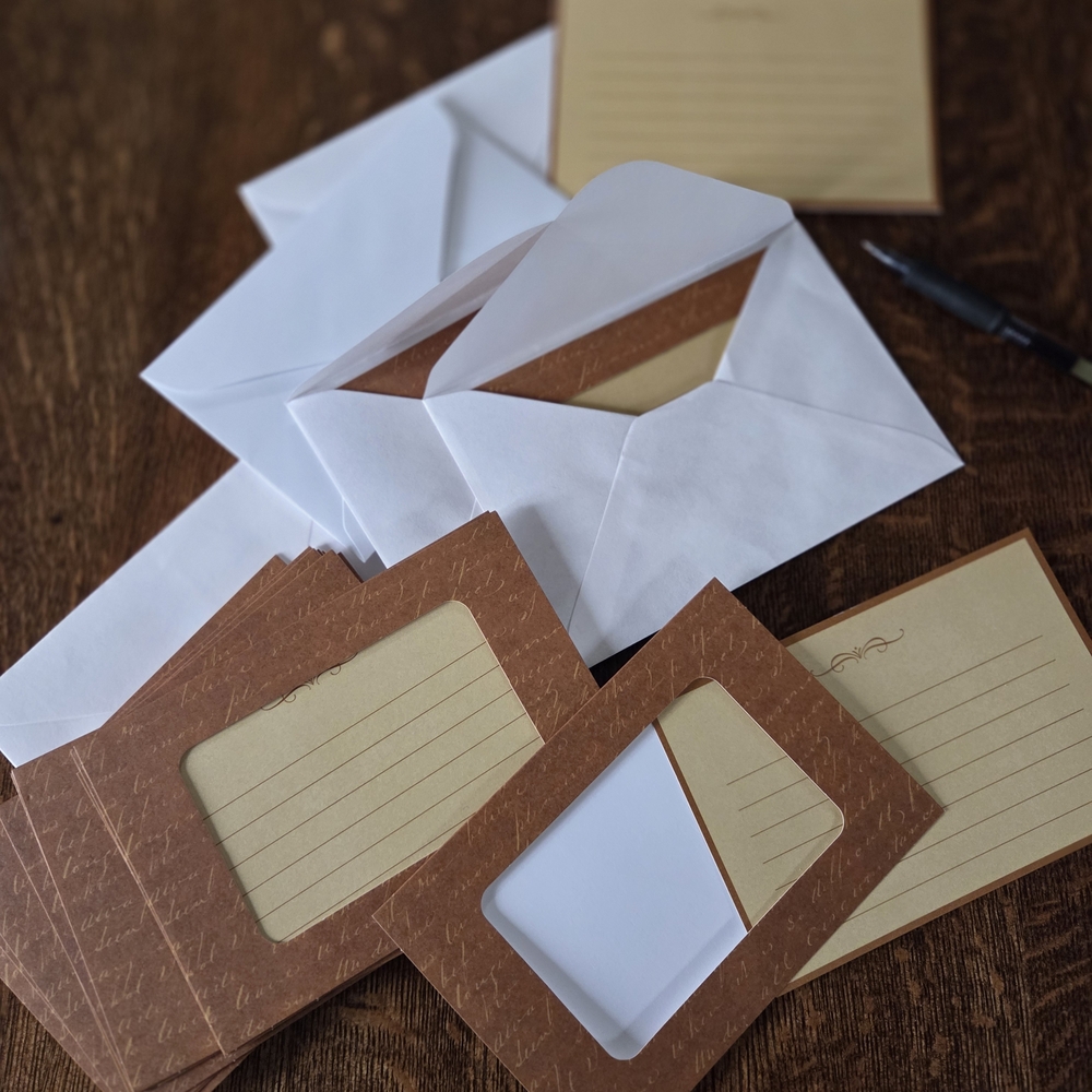 Hallmark Brown and Cream Photo Card w/Insert (20)